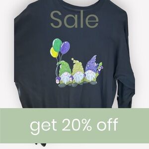 Gnome Mardi Gras long sleeve